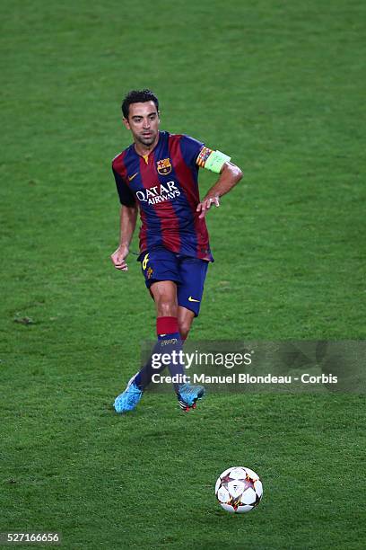 Xavi Hernandez of FC Barcelona during the UEFA Champions League, Group F, football match between FC Barcelona and Apoel FC at the Camp Nou stadium in...