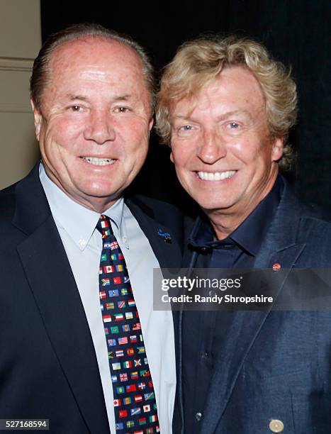 Los Angeles Councilman Tom Labonge and tv personality Nigel Lythgoe attend BritWeek's 10th Anniversary VIP Reception & Gala at Fairmont Hotel on May...