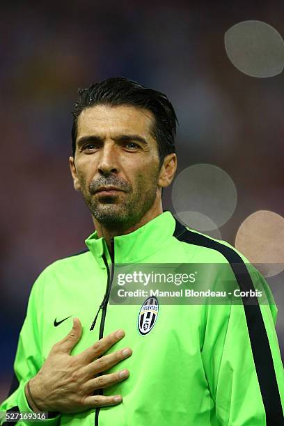 Gianluigi Buffon of Juventus FC during the UEFA Champions League, Group A, football match between Club Atletico de Madrid and Juventus FC at the...