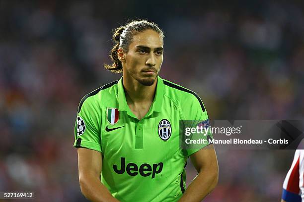 Martin Caceres of Juventus FC during the UEFA Champions League, Group A, football match between Club Atletico de Madrid and Juventus FC at the...