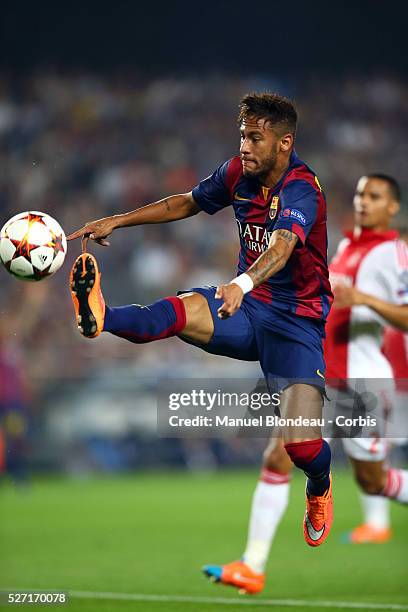 Neymar of FC Barcelona during the UEFA Champions League, Group F, football match between FC Barcelona and AFC Ajax at the Camp Nou stadium in...