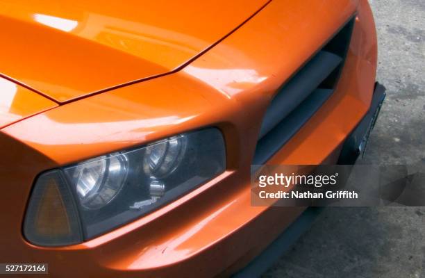 speedy racer by nathan griffith - polish car stock pictures, royalty-free photos & images