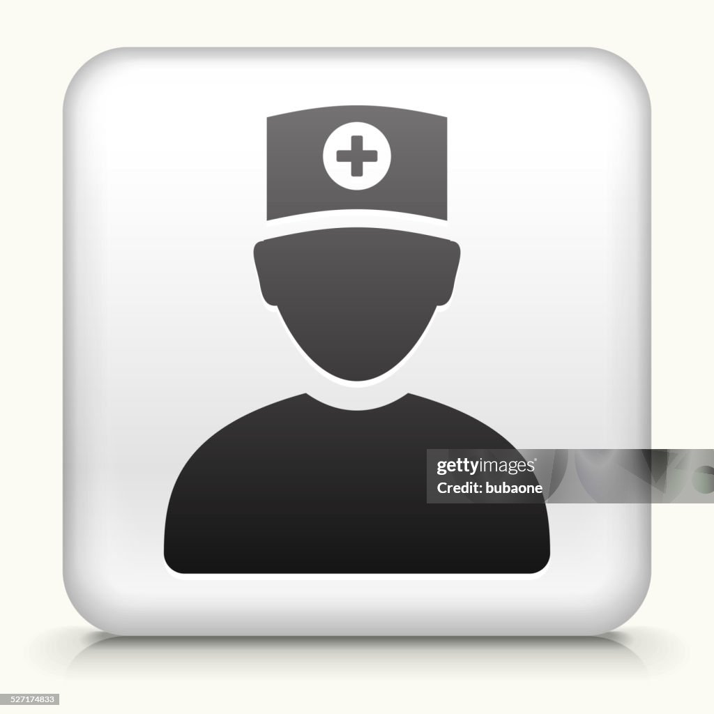 Doctor Button Square Button With Doctor Royalty Free Vector Art High-Res Vector ...