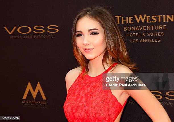 Actress Haley Pullos attends the 2016 Daytime Emmy Awards at The Westin Bonaventure Hotel on May 1, 2016 in Los Angeles, California.
