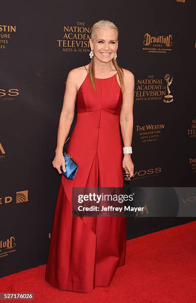 Actress Melissa Reeves attends the 2016 Daytime Emmy Awards - Arrivals at Westin Bonaventure Hotel on May 1, 2016 in Los Angeles, California.