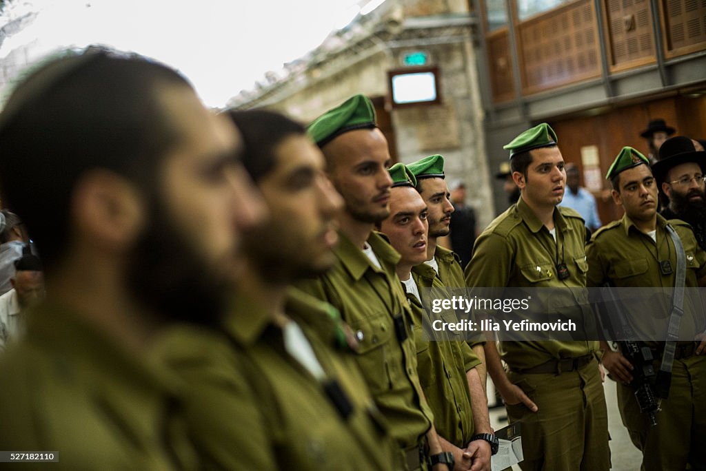 Holocaust Survivors Participate In Bar Mitzvah Ceremony At The Western Wall