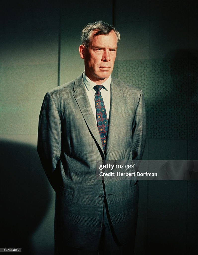 Lee Marvin Wearing a Suit
