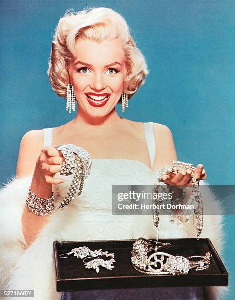 Marilyn Monroe with Diamond Jewelry
