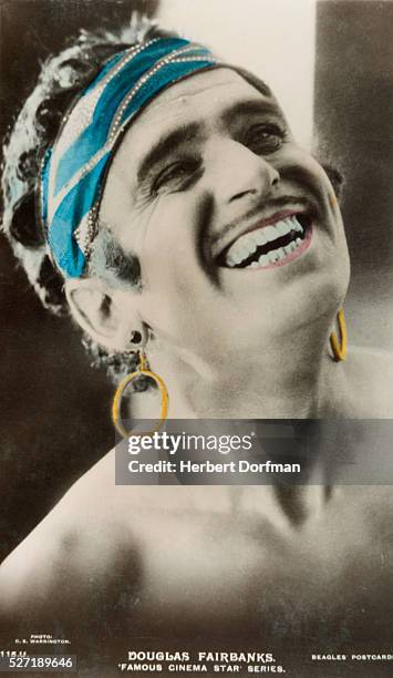 Beagles Postcard of Douglas Fairbanks in The Thief of Bagdad