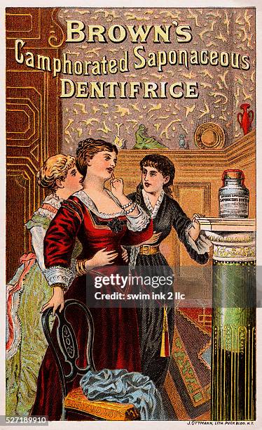 Brown's Camphorated Saponaceous Dentifrice Trade Card