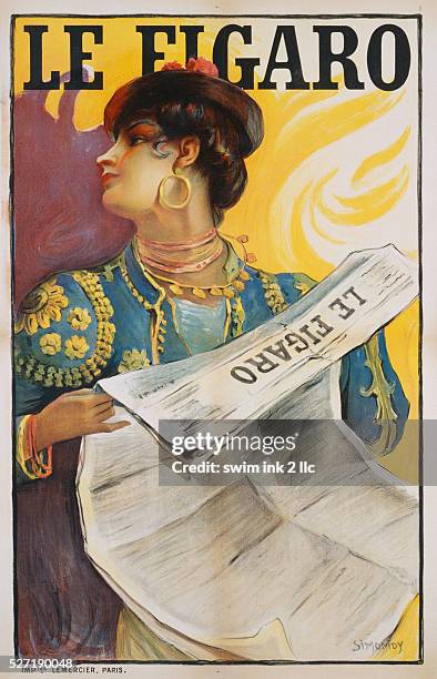 Le Figaro Poster by Michel Simonidy