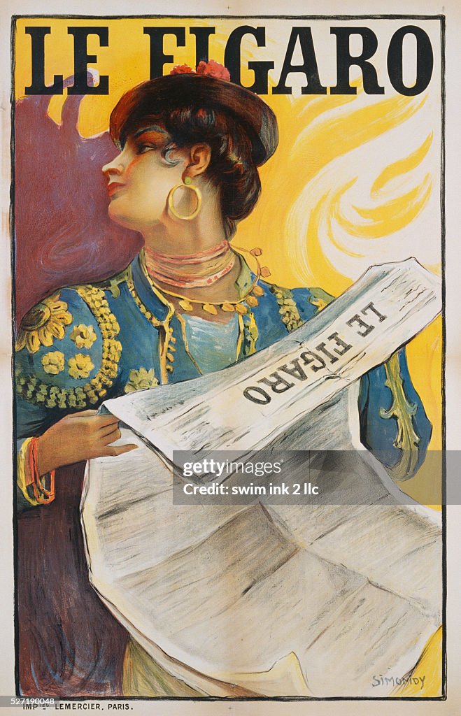 Le Figaro Poster by Michel Simonidy