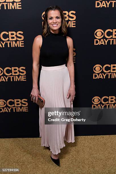 Melissa Claire Egan arrives at the CBS Daytime Emmy After Party at the Alexandria Ballrooms on May 1, 2016 in Los Angeles, California.