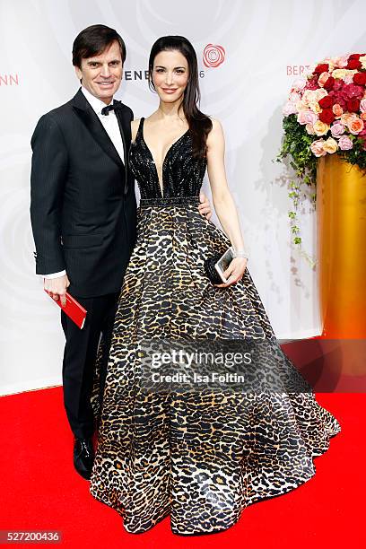 Alexander Dibelius and Laila Maria Witt attend the Rosenball 2016 on April 30, 2016 in Berlin, Germany.