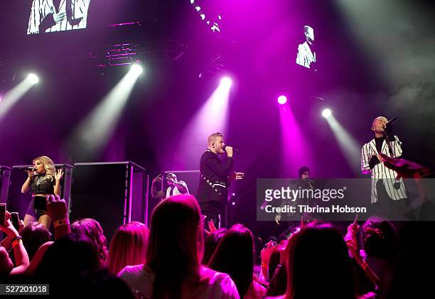 Pentatonix perform at Microsoft Theater on May 1, 2016 in Los Angeles, California.