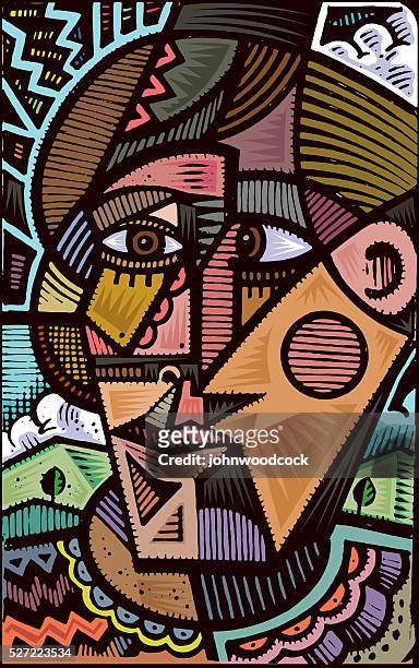 Cubist Doodle Illustration High-Res Vector Graphic - Getty Images