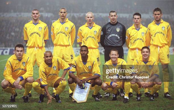 Anderlecht; RSC ANDERLECHT - LEEDS UNITED 1:4; TEAM/LEEDS: : Dominic MATTEO, Rio FERDINAND, Danny MILLS, Torwart Nigel MARTYN, Ian HARTE, Erik BAAKE;...