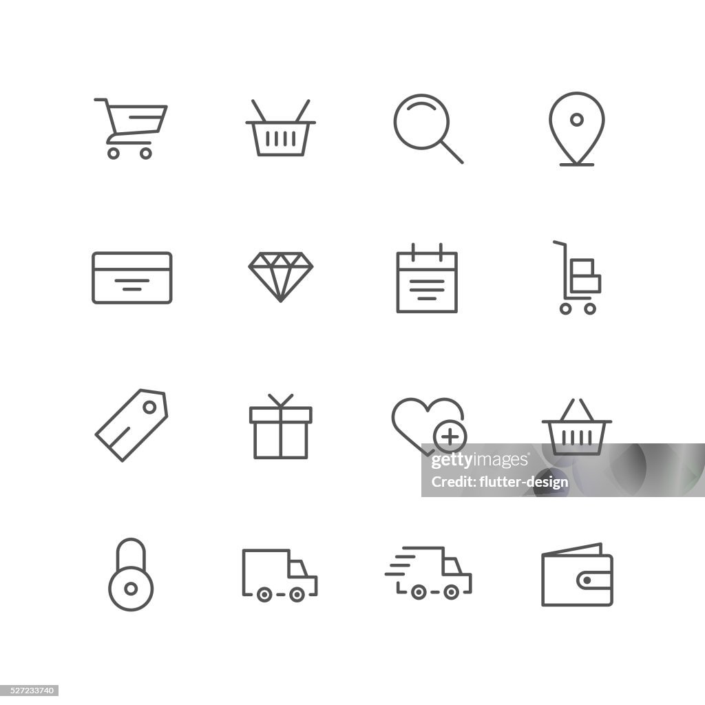 Monoline Icons | E-Commerce