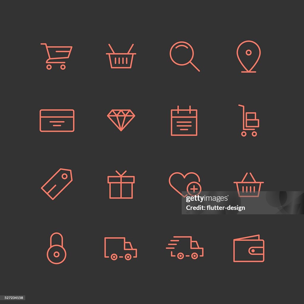 Monoline Icons | E-Commerce