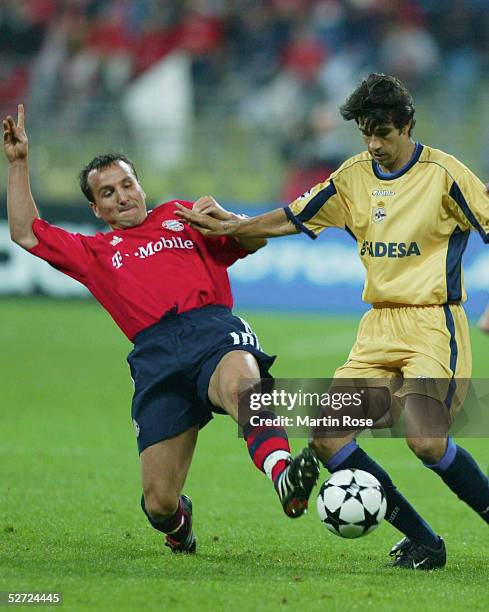 Muenchen; FC BAYERN MUENCHEN - DEPORTIVO LA CORUNA; Jens JEREMIES/Bayern, Juan Carlos VALERON/La Coruna