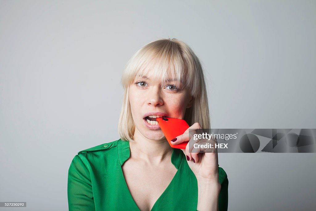 Portrait of a beautiful young woman