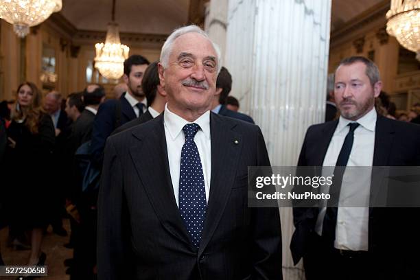 Alberto Bombassei attends at La Scala opera house in Milan on May 2 , 2016.