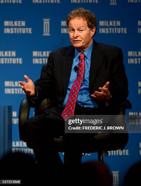 John Mackey, Co-Founder and Co-CEO, Whole Foods Market speaks on the panel "Leaders of Companies that are Changing the World" at the 2016 Milken...