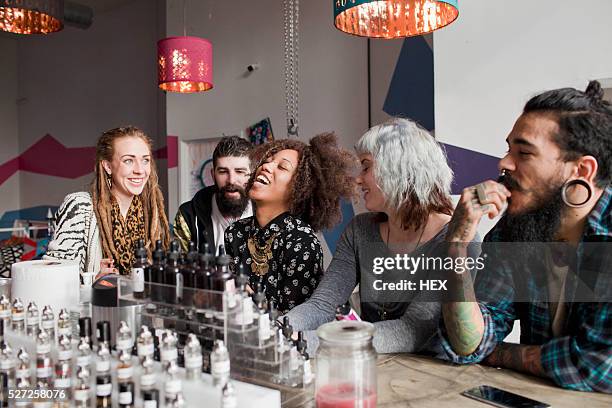 56 Group Of People Smoking Vaping Stock Photos, High-Res Pictures, and ...