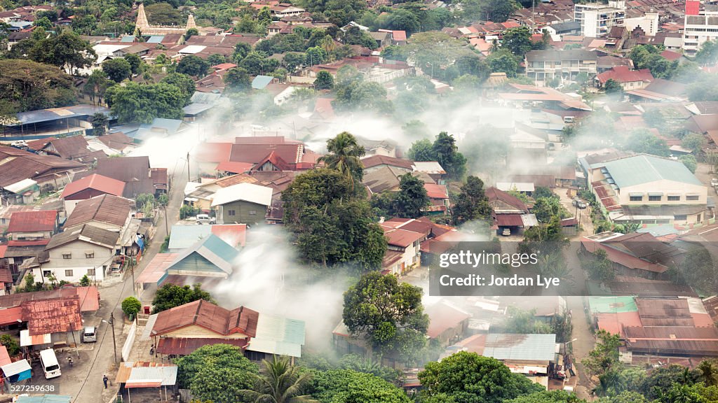 Mosquito Fogging aerial view