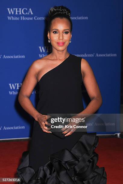 Pregnant actress Kerry Washington attends the 102nd White House Correspondents' Association Dinner on April 30, 2016 in Washington, DC.