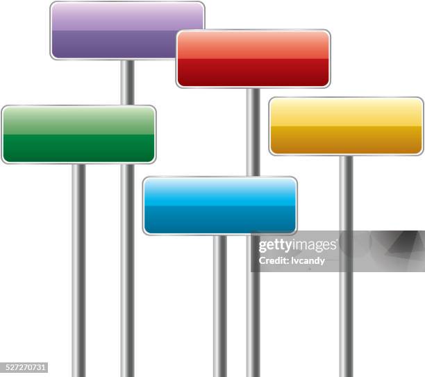 Guid Board Colorful Guide Board High-Res Vector Graphic - Getty Images