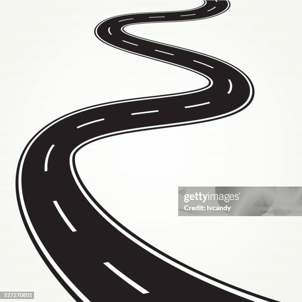 bend road - path forward stock illustrations