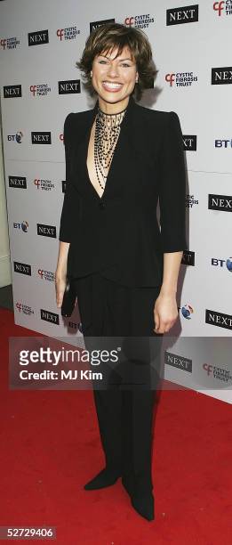 News presenter Kate Silverton arrives at the Cystic Fibrosis Trust Breathing Life Awards at the Royal Lancaster Hotel on April 28, 2005 in London....