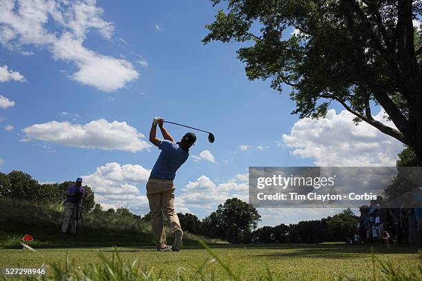 Ryan Moore, USA, in action during the final round of the Travelers Championship at the TPC River Highlands, Cromwell, Connecticut, USA. 22nd June...