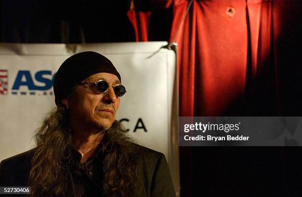 Singer John Trudell performs during the Tribeca Film Festival Music Panel at The ASCAP Lounge. The ASCAP Music Lounge is dedicated to showcasing the...