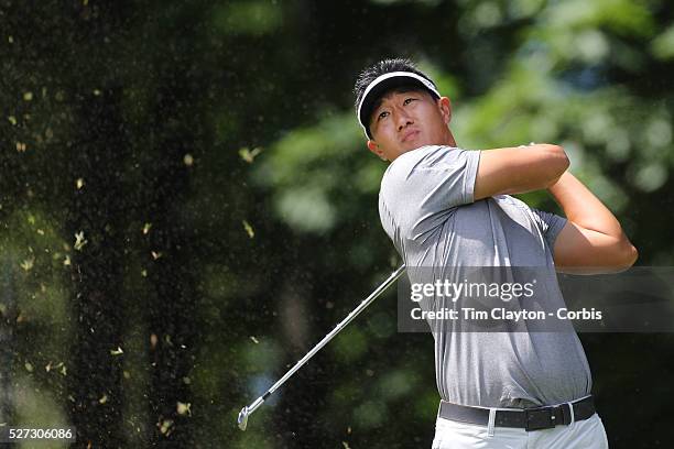 James Hahn, USA, in action during the third round of the Travelers Championship at the TPC River Highlands, Cromwell, Connecticut, USA. 21st June...