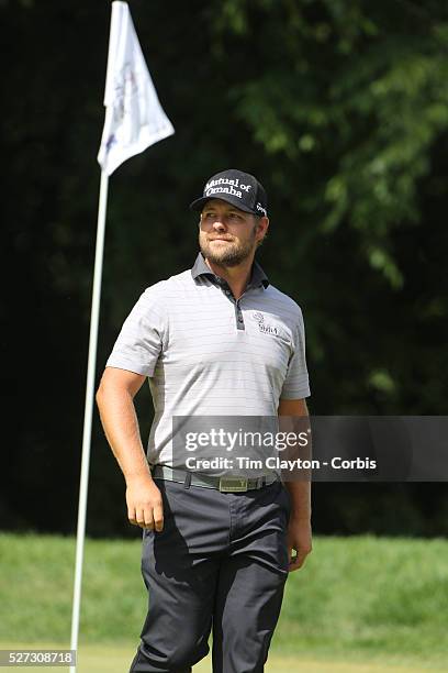 Ryan Moore, USA, in action during the third round of the Travelers Championship at the TPC River Highlands, Cromwell, Connecticut, USA. 21st June...