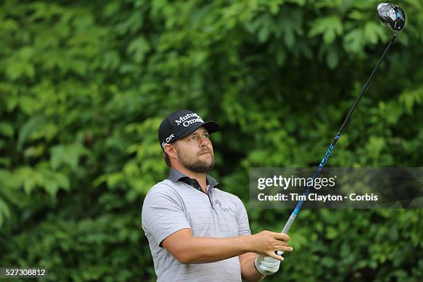 Ryan Moore, USA, in action during the third round of the Travelers Championship at the TPC River Highlands, Cromwell, Connecticut, USA. 21st June...