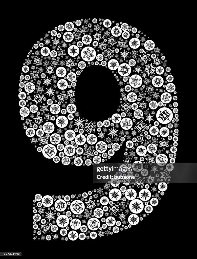 Number Nine Computer Background Number Nine On Black Background High-Res Vector Graphic - Getty Images