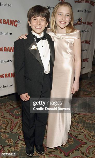 Actor Henry Hodges and actress Ellen Marlo attend the opening of "Chitty Chitty Bang Bang" at the Hilton Theatre on April 28, 2005 in New York City.