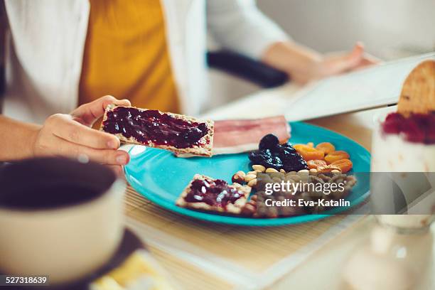 having breakfast - dried plum stock pictures, royalty-free photos & images