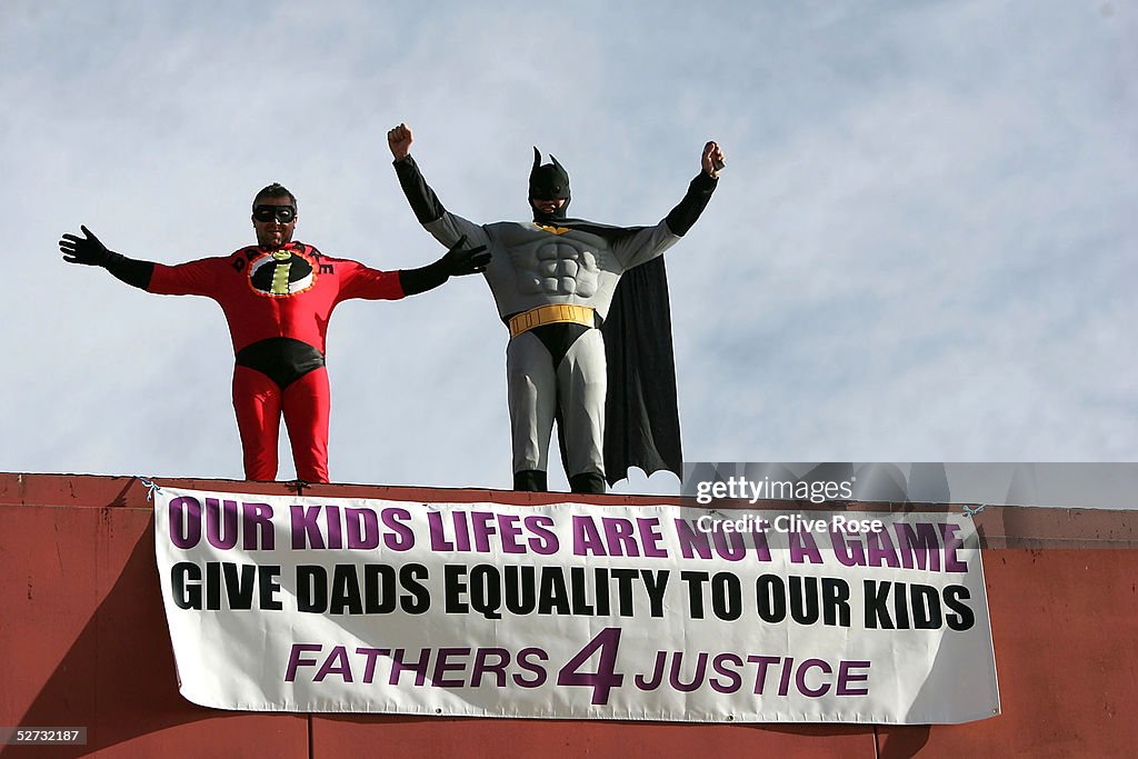 Fathers 4 Justice Stage Protest At World Snooker Championships