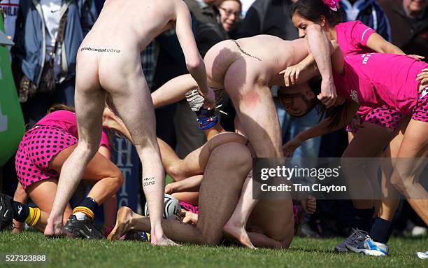 Action from the Nude Blacks v Spanish Conquistadores, nude rugby match, Dunedin, New Zealand The Dunedin-based Nude Blacks were beaten for the first...