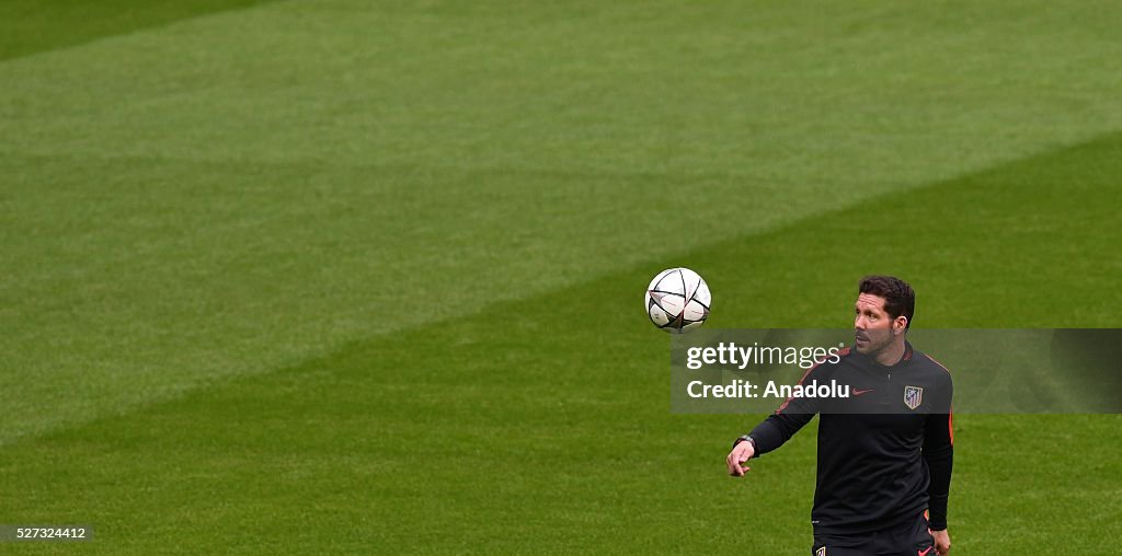 Atletico Madrid training session