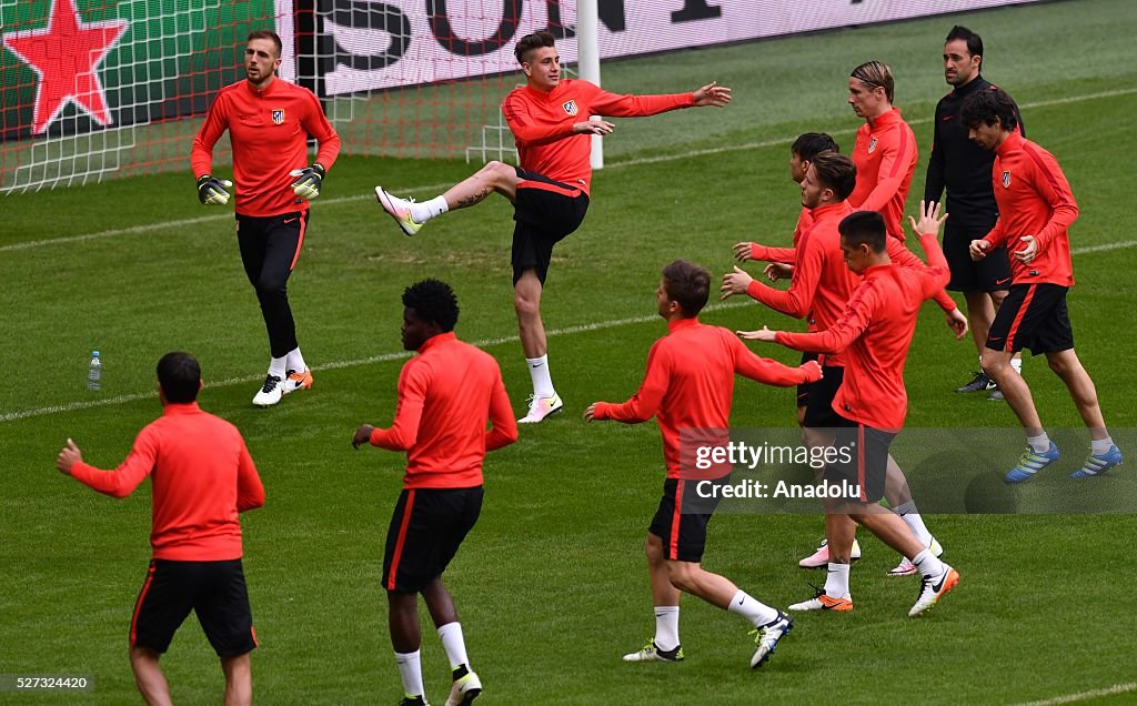 Atletico Madrid training session