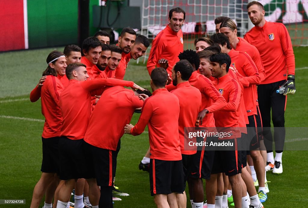 Atletico Madrid training session