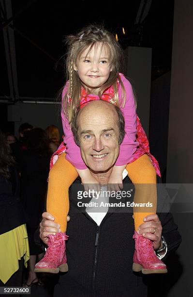 Entertainment attorney Skip Brittenham and his daughter India Rose attend the Fall 2005 Proenza Schouler Fashion Show benefiting The Rape Foundation...