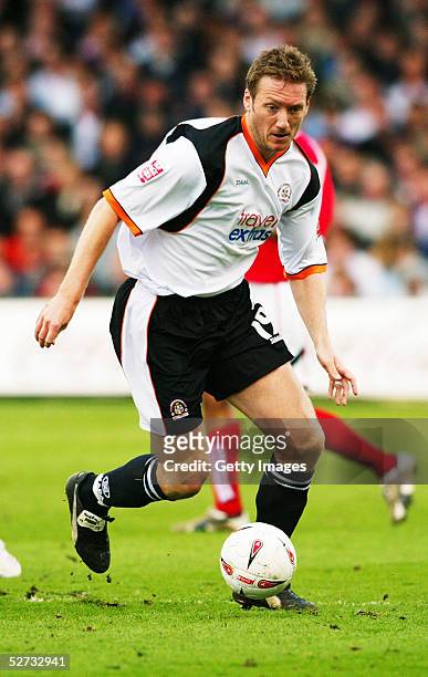 Steve Howard of Luton Town in action during the Coca Cola Championship League two match between Luton Town and Barnsley at Kenilworth Stadium on...