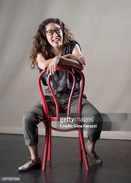 Actress Sandra Oh of "Office Hour" is photographed for Los Angeles Times on April 7, 2016 in Los Angeles, California. PUBLISHED IMAGE. CREDIT MUST...