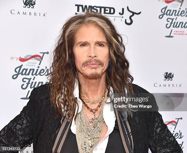 Steven Tyler attends "Steven Tyler...Out on a Limb" Show to Benefit Janie's Fund in Collaboration with Youth Villages - Red Carpet at David Geffen...